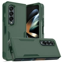 Galaxy Z Fold 4 Case, Allytech Military Grade Protective Anit-Scratch Shockproof Drop Proof Bumper Defender Back Cover Case for Samsung Galaxy Z Fold 4 5G - Darkgreen