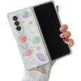thumbnail image 1 of Galaxy Z Fold 4 Clear Case, Soft Clear Flexible Rubber Planet Space Stars Sparkle Case Girls Women Glitter Shockproof Protective Case for Samsung Galaxy Z Fold 4 -Universe, 1 of 9