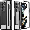 thumbnail image 1 of for Galaxy Z Fold 5 Case with Hinge Protection Electroplating Design Built-in Screen Protector Lightweight Kickstand Protective Phone Case for Samsung Galaxy Z Fold 5 2023 Black, 1 of 16
