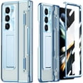 thumbnail image 1 of for Galaxy Z Fold 5 Case with Hinge Protection Electroplating Design Built-in Screen Protector Lightweight Kickstand Protective Phone Case for Samsung Galaxy Z Fold 5 2023 Blue, 1 of 16