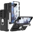 thumbnail image 1 of for Galaxy Z Fold 5 Case with S Pen Holder, Hinge Protection, 360° Ring Magnetic Kickstand, Slide Camera Cover, Front Screen Protector - Perfect for Samsung Z Fold 5 Case, Black, 1 of 9