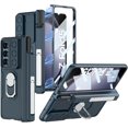 thumbnail image 1 of for Galaxy Z Fold 5 Case with S Pen Holder, Hinge Protection, 360° Ring Magnetic Kickstand, Slide Camera Cover, Front Screen Protector - Perfect for Samsung Z Fold 5 Case, Green, 1 of 9