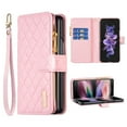thumbnail image 1 of Galaxy Z Fold 5 Women Wallet Case, Magnetic Leather Purse Zipper Wallet Folio Flip Credit Card Coin Stand Case with Wristp Hand Strap Lanyard Compatible with Samsung Galaxy Z Fold 5,
Pink, 1 of 10