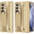 thumbnail image 1 of Galaxy Z Fold 6 Case with Hinge Protection, Kickstand, S Pen Holder, Screen Protector and Camera Protection - for Samsung Galaxy Z Fold 6 5G 2024 (Gold), 1 of 7