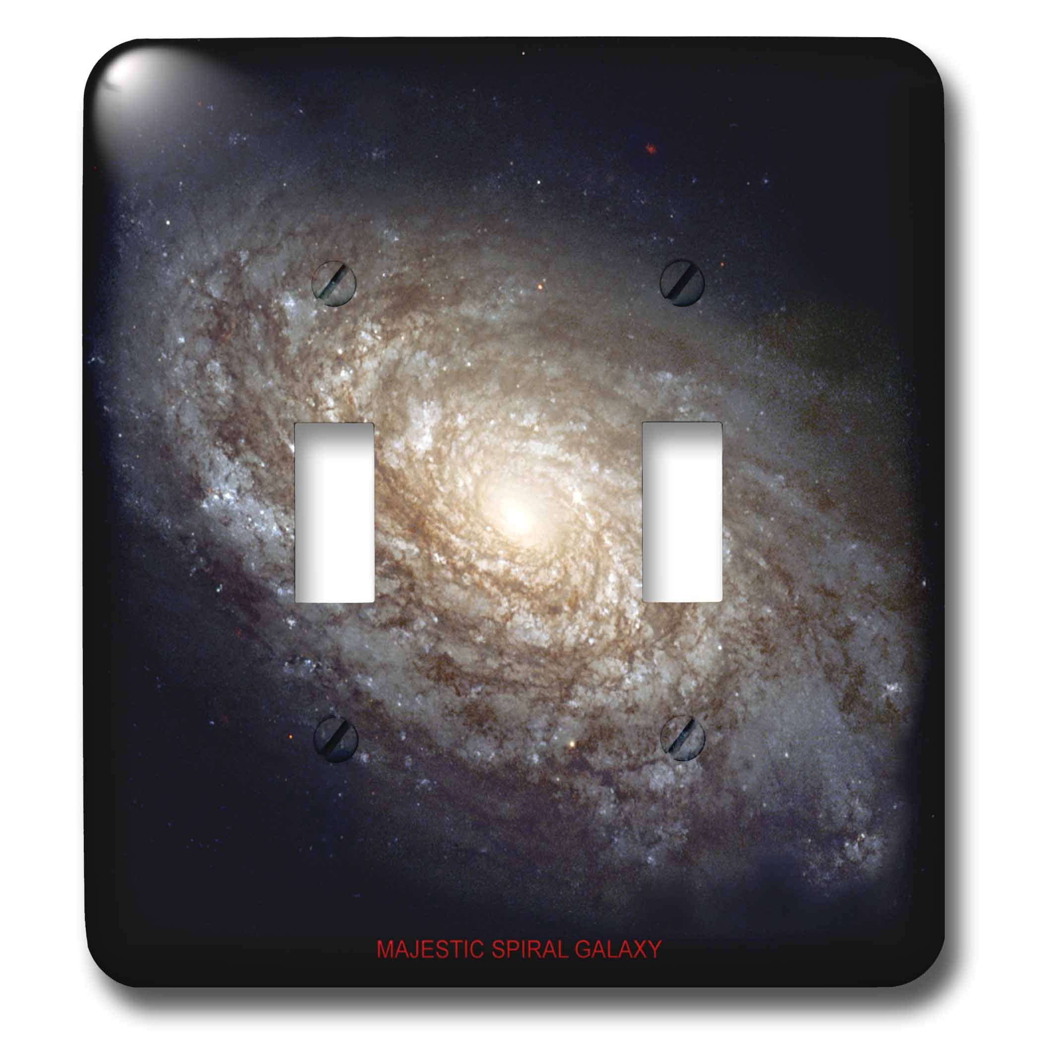 3dRose, Galaxy and Nebula - Majestic Spiral Galaxy, double toggle ...