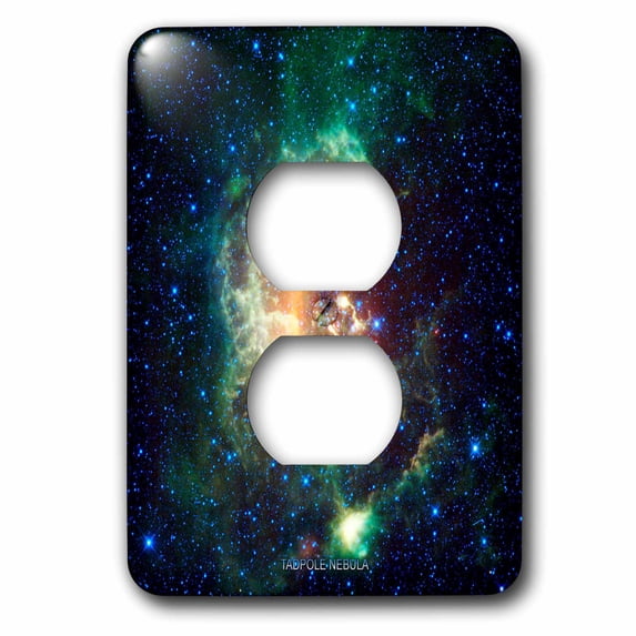 3dRose, Galaxy and Nebula - Tadpole Nebula, 2 plug outlet cover