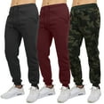 thumbnail image 1 of Galaxy by Harvic 3-Pack Mens Slim Fit Fleece Jogger Sweatpants (S-2XL), 1 of 7