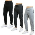thumbnail image 1 of Galaxy by Harvic 3-Pack Mens Slim Fit Fleece Jogger Sweatpants (S-2XL), 1 of 6