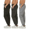 thumbnail image 1 of Galaxy by Harvic 3-Pack Mens Slim Fit Fleece Jogger Sweatpants (S-2XL), 1 of 6