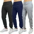 thumbnail image 1 of Galaxy by Harvic 3-Pack Mens Slim Fit Fleece Jogger Sweatpants (S-2XL), 1 of 7