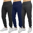 thumbnail image 1 of Galaxy by Harvic 3-Pack Mens Slim Fit Fleece Jogger Sweatpants (S-2XL), 1 of 7