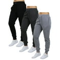 thumbnail image 1 of Galaxy by Harvic 3-Pack Women's Loose Fit Fleece Jogger Sweatpants (S-5XL), 1 of 5