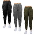 thumbnail image 1 of Galaxy by Harvic 3-Pack Women's Loose Fit Fleece Jogger Sweatpants (S-5XL), 1 of 4