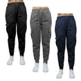 thumbnail image 1 of Galaxy by Harvic 3-Pack Women's Loose Fit Fleece Jogger Sweatpants (S-5XL), 1 of 4