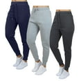 thumbnail image 1 of Galaxy by Harvic 3-Pack Women's Loose Fit Fleece Jogger Sweatpants (S-5XL), 1 of 6