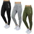 thumbnail image 1 of Galaxy by Harvic 3-Pack Women's Loose Fit Fleece Jogger Sweatpants (S-5XL), 1 of 4