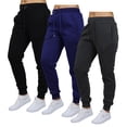 thumbnail image 1 of Galaxy by Harvic 3-Pack Women's Loose Fit Fleece Jogger Sweatpants (S-5XL), 1 of 6