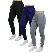 Galaxy by Harvic 3-Pack Women's Loose Fit Fleece Jogger Sweatpants (S-5XL)