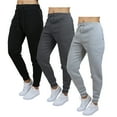 thumbnail image 1 of Galaxy by Harvic 3-Pack Women's Loose Fit Fleece Jogger Sweatpants (S-5XL), 1 of 4