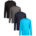 thumbnail image 1 of Galaxy by Harvic Boys Long Sleeve Shirts - 4 Pack Basic Pullover V Neck Shirts for Boys (S-XL), 1 of 6