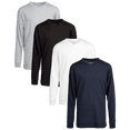 thumbnail image 1 of Galaxy by Harvic Boys Long Sleeve Shirts - 4 Pack Basic Pullover V Neck Shirts for Boys (S-XL), 1 of 7