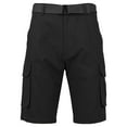 thumbnail image 1 of Galaxy by Harvic Men's Cotton Flex Stretch Cargo Shorts with Belt (Sizes, 30-42), 1 of 7