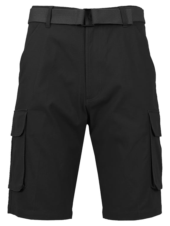 Men's Cotton Flex Stretch Cargo Shorts with Belt (Sizes, 30-42)