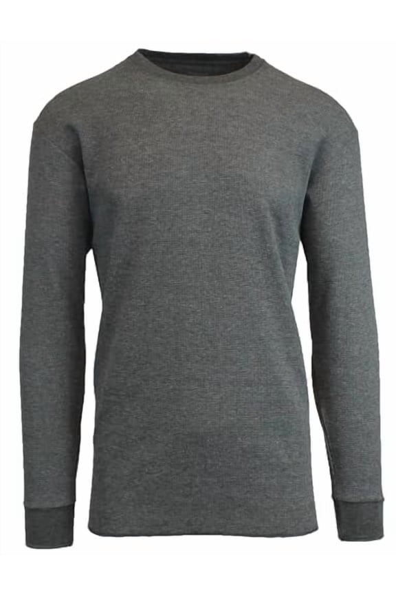 Galaxy by Harvic Men's Long Sleeve Waffle Knit Thermal Shirt, Army Green, S