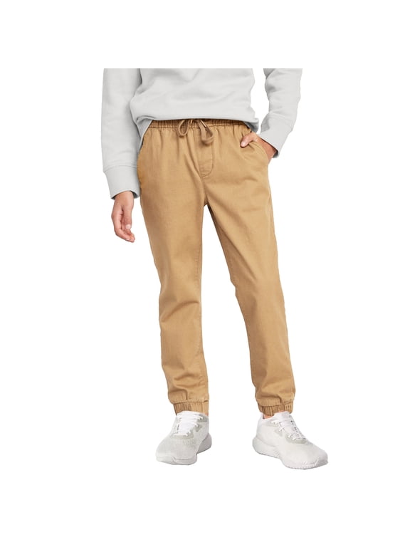 Slim Fitting Brushed Twill Joggers Sweatpants (Boy's)