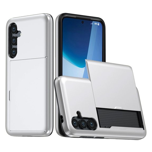 Galaxy for Galaxy 6 Protective Slim TPU Bumper with Card Slot and Screen Protectors Shockproof Cover