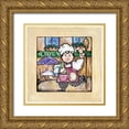 thumbnail image 1 of Galaxy of Graphics 20x20 Gold Ornate Wood Framed with Double Matting Museum Art Print Titled - Cafe, 1 of 4