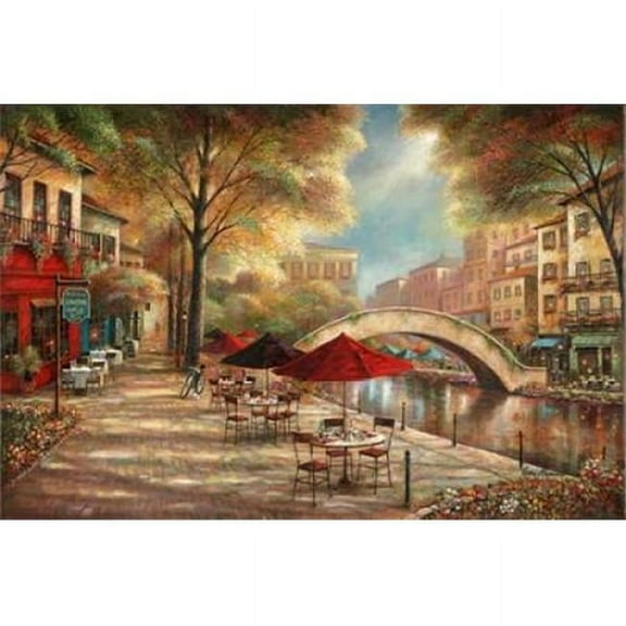 Galaxy of Graphics PDX13228LARGE Riverwalk Charm Poster Print by Ruane Manning, 24 x 36 - Large