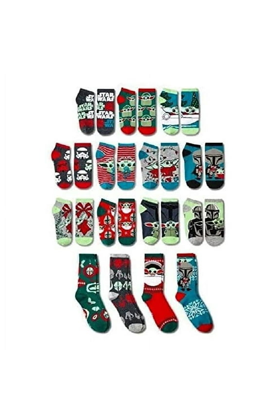 Galaxy's Greetings 15 Pack Women's Socks (Star Wars Yoda)