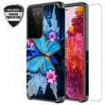 thumbnail image 1 of Galaxy s21 Ultra Case with Screen Protector for Girls Women, Dual Layer Heavy Duty Protective Phone Cover Cases for Galaxy s21 Ultra - Blue Butterfly, 1 of 5