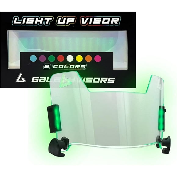 GalaxyVisors LED Light Up Football Visor - Football  Eyeshield - Fits Adult & Youth Football Helmets