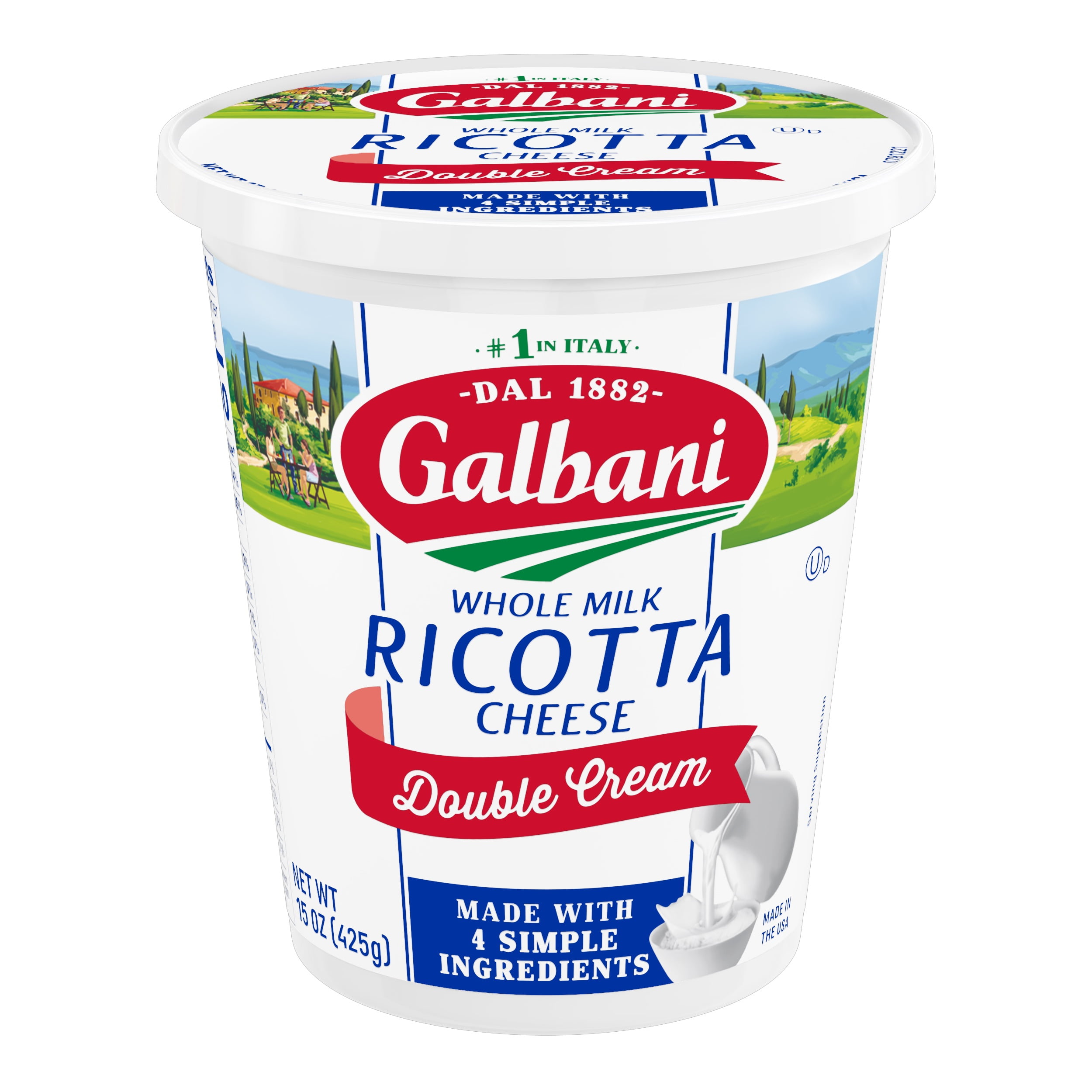 Galbani Double Cream Ricotta Cheese, 15 oz (Refrigerated)