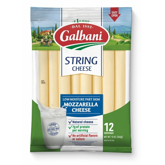 Galbani Mozzarella String Cheese, 12 Oz., 12 Count