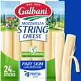 thumbnail image 1 of Galbani Part Skim Mozzarella String Cheese, 24 oz, 24 Ct (Refrigerated), 1 of 13