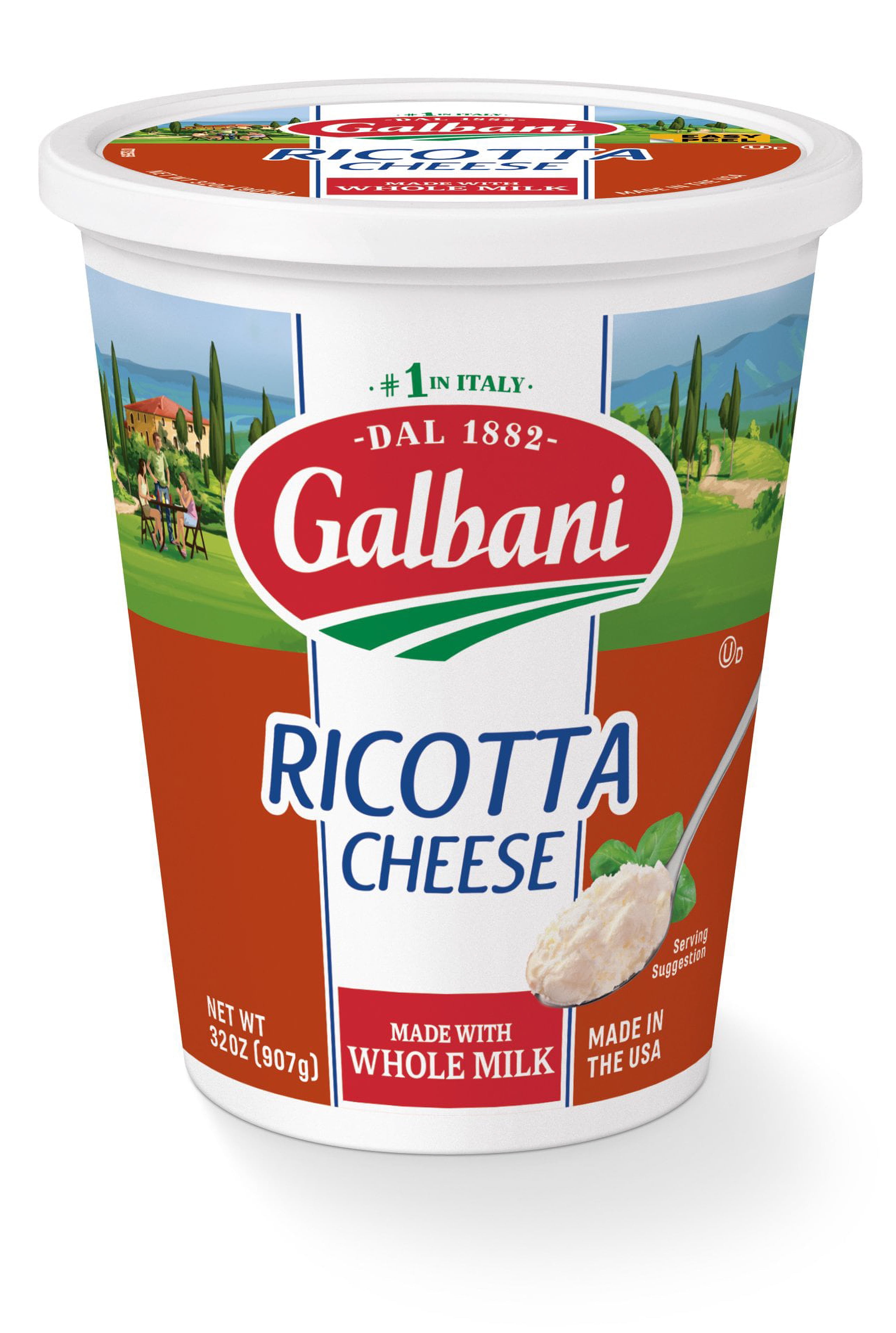 Galbani Whole Milk Ricotta Cheese, 32 oz (Refrigerated)