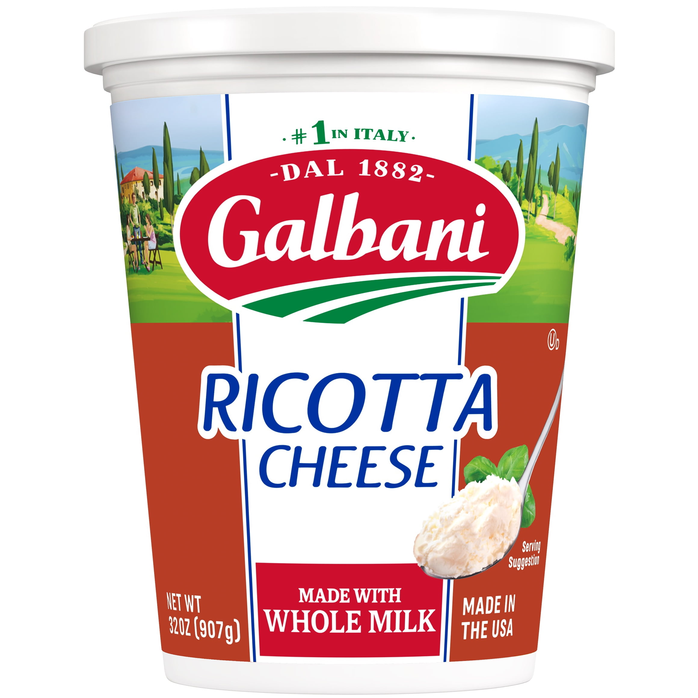 Galbani Whole Milk Ricotta Cheese, 32 oz (Refrigerated) Walmart