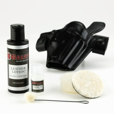 Galco Holster Care Kit, Leather Lotion, Draw-EZ, Buff Pad - HCK