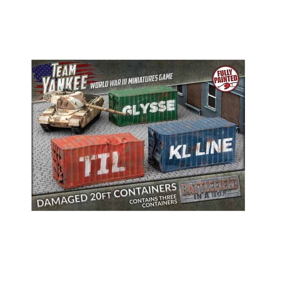 Team Yankee: 20 ft Damaged Shipping Containers (x3)
