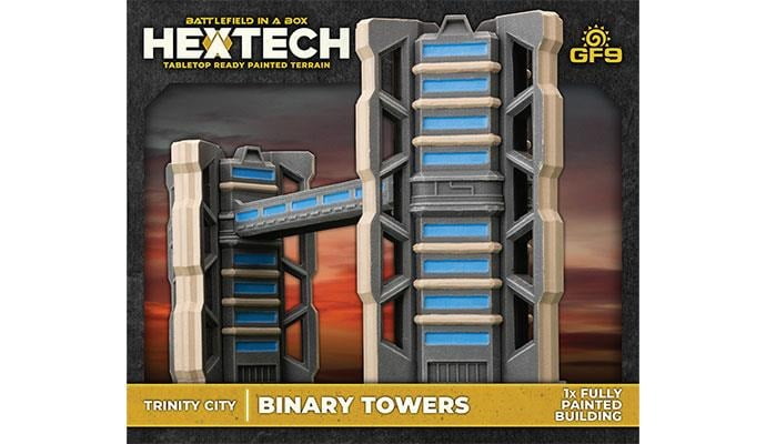 Gale Force Nine Trinity City Tri-Tower – Painted Tabletop Terrain For Wargaming & Dioramas