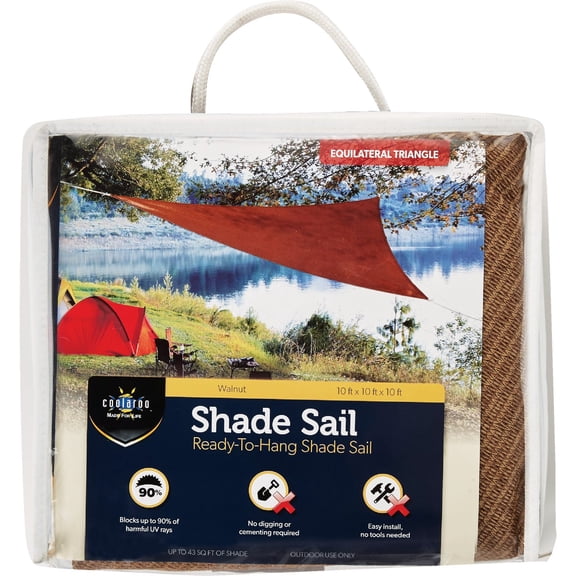 Gale Pacific Coolaro 10' WALNUT SHADE SAIL 450809