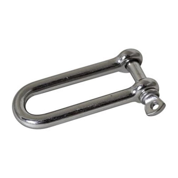 GalePacific 472085 8 mm Stainless Steel Long D Shackle Screw Pin Forged