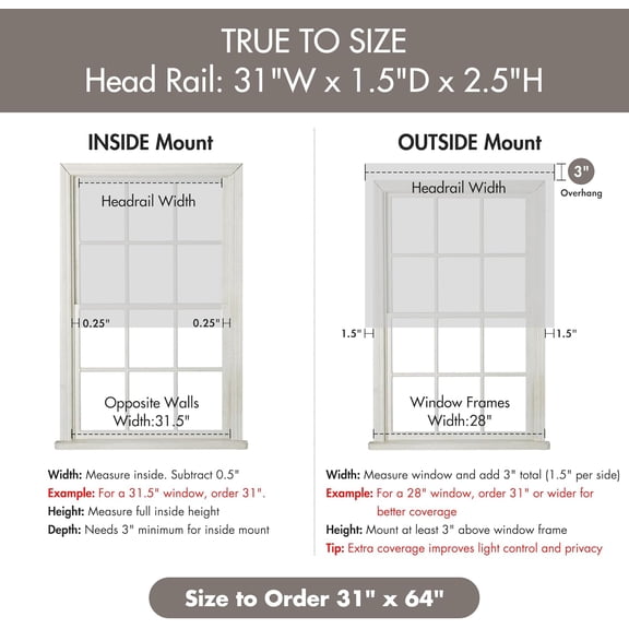 Galen Matte Linen Cordless Roman Shades - 31" W x 64" H