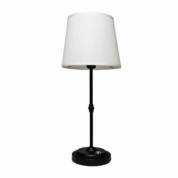 Galena 3019476 16.9 in. Matte Black Table Lamp
