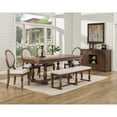 thumbnail image 1 of Alpine Furniture 7186-03 Galena Dining Bench - Light Grey Walnut, 1 of 2