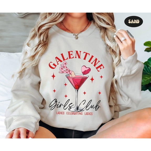 Galentine Social Club Sweatshirt, Galentines Day Hoodie, Valentines Day Women Shirt, Girls Valentine Sweater,Trendy Valentines Gift SWEATSHIRT All Size S-5XL