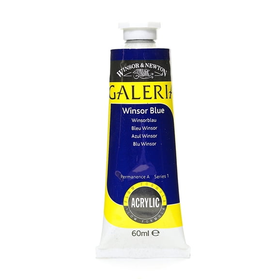 Galeria Flow Formula Acrylic Colours Winsor blue, 60 ml, 706 (pack of 4)
